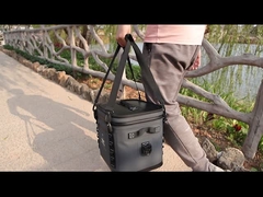 Izolowana torba termoizolacyjna na 24 puszki z przednią kieszenią z materiału Hypalon